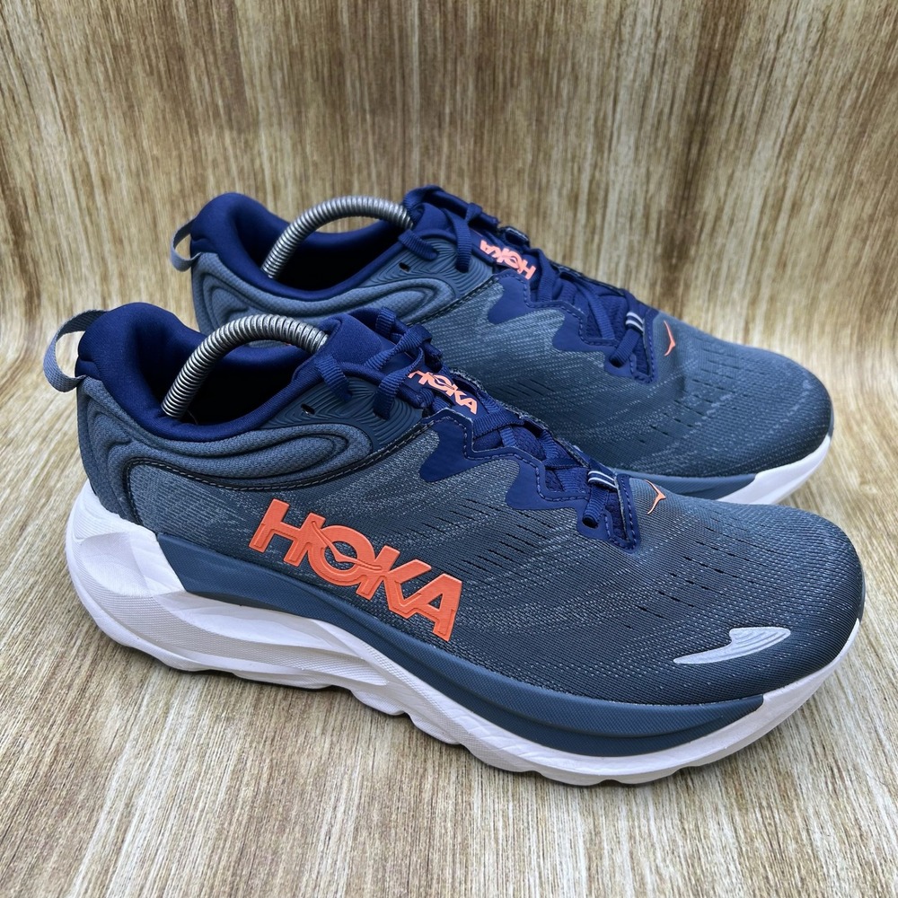 Hoka One One Gaviota 6 Men's Size 10 2E Wide Blue Running Shoes 1171934 MLFD